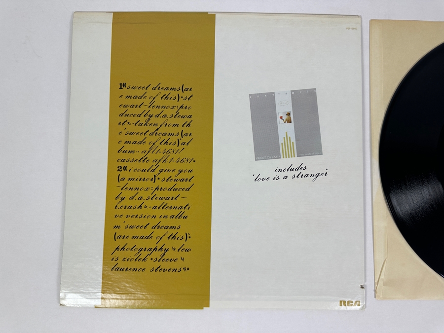 Eurythmics - Sweet Dreams (Are Made Of This) PD-13502 RCA 12' Single Vinyl Record 1982 [Photo 4]