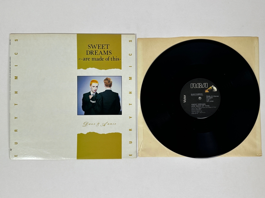 Eurythmics - Sweet Dreams (Are Made Of This) PD-13502 RCA 12' Single Vinyl Record 1982 [Photo 1]