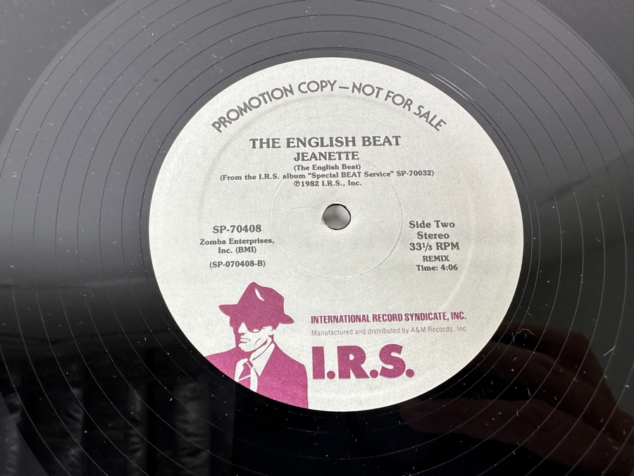 The English Beat Band Members Hand Signed Bumper Sticker Plus The English Beat - I Confess SP-70408 I.R.S. Records 12' Vinyl Record 1982 Promo Copy [Photo 11]