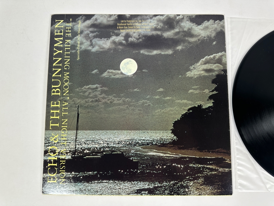 Echo & The Bunnymen - The Killing Moon 0-20203 Sire Records 12' Vinyl Record 1983 Promo Copy [Photo 2]
