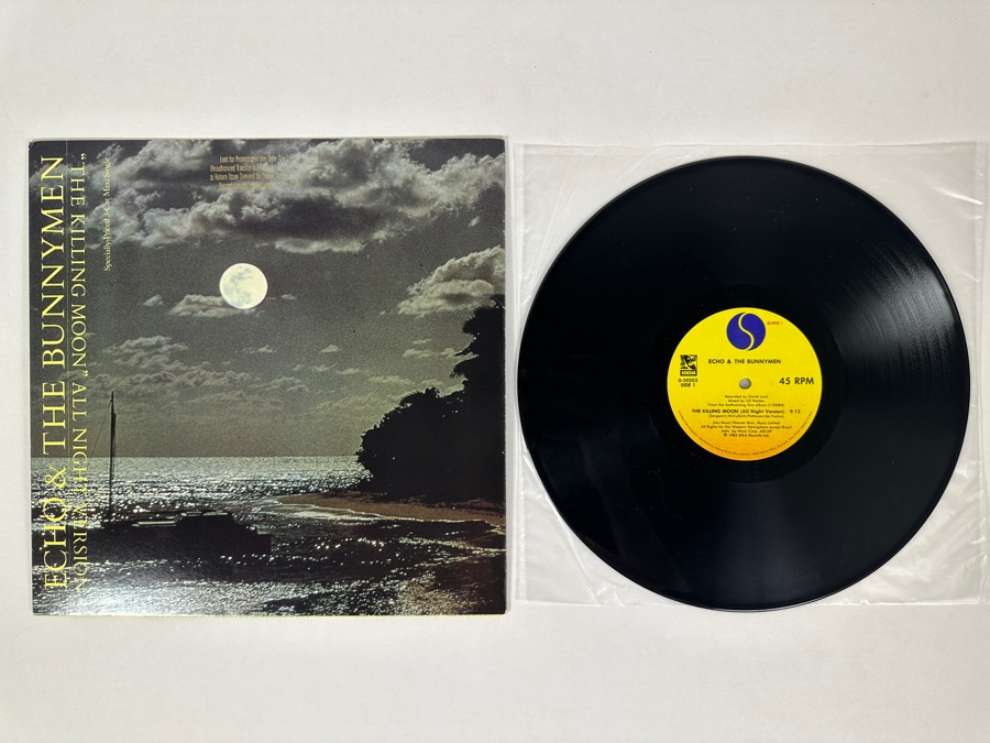 Echo & The Bunnymen - The Killing Moon 0-20203 Sire Records 12' Vinyl Record 1983 Promo Copy [Photo 1]