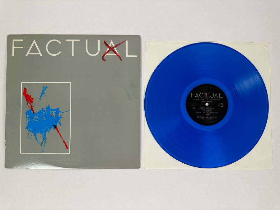 Factual - Psychotic Romance 02 Faction Records Vinyl Record Blue 1983 [Photo 1]