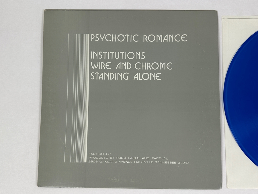 Factual - Psychotic Romance 02 Faction Records Vinyl Record Blue 1983 [Photo 3]