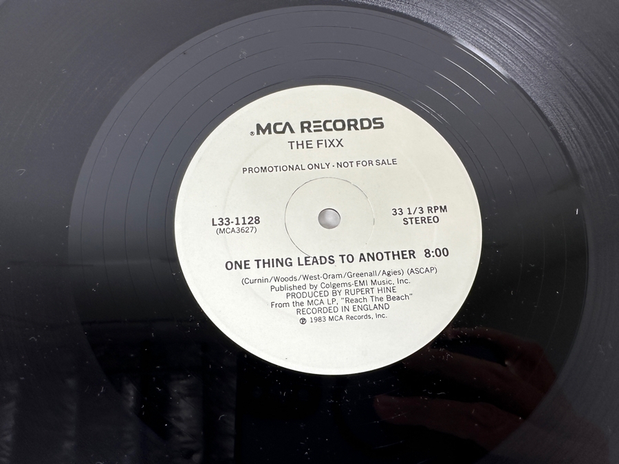 The Fixx - One Thing Leads To Another L33-1128 MCA Records 12' Vinyl Record 1983 Promo Copy [Photo 5]