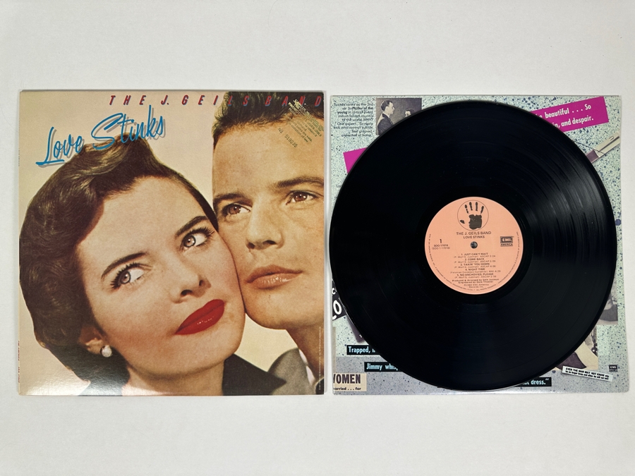 The J. Geils Band - Love Stinks SOO-17016 EMI America Records Vinyl Record 1980 Promo Copy [Photo 1]