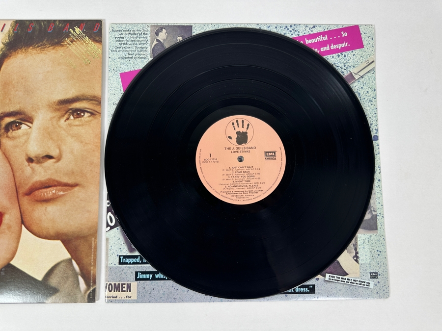 The J. Geils Band - Love Stinks SOO-17016 EMI America Records Vinyl Record 1980 Promo Copy [Photo 4]