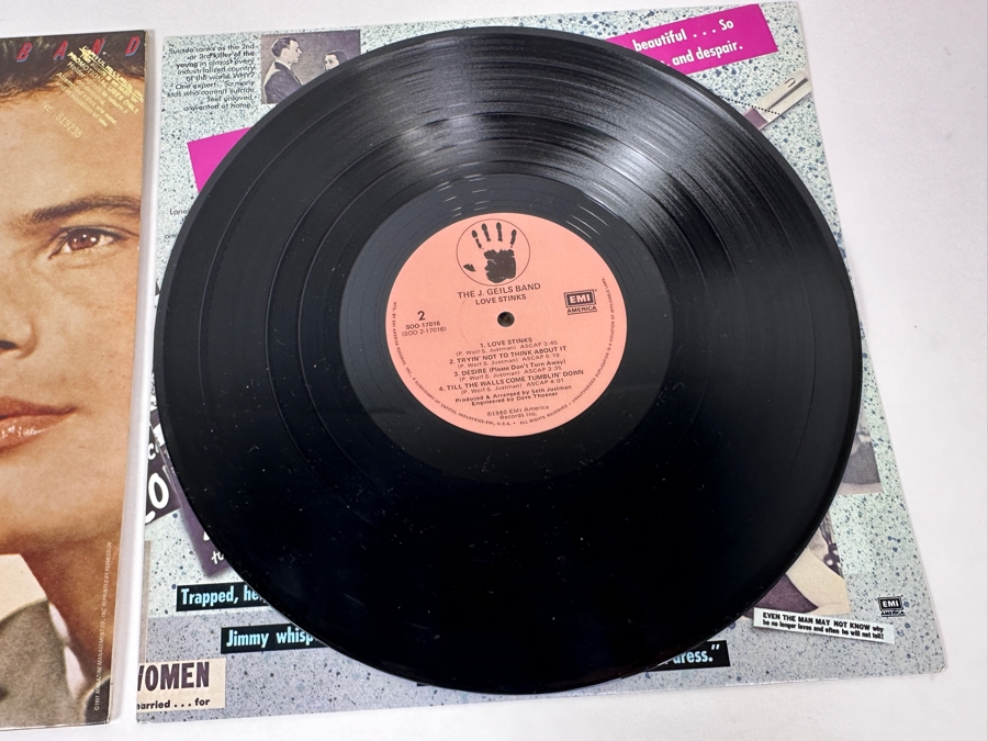 The J. Geils Band - Love Stinks SOO-17016 EMI America Records Vinyl Record 1980 Promo Copy [Photo 7]