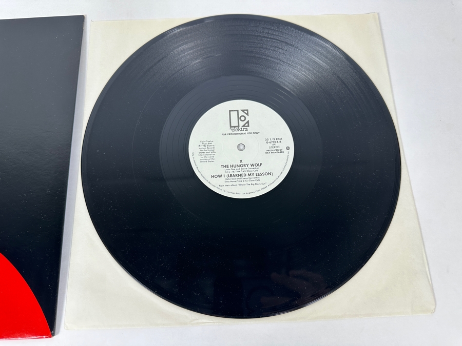 X - Blue Spark 0-67974-A Elektra Records Vinyl Record 1982 Promo Copy [Photo 4]