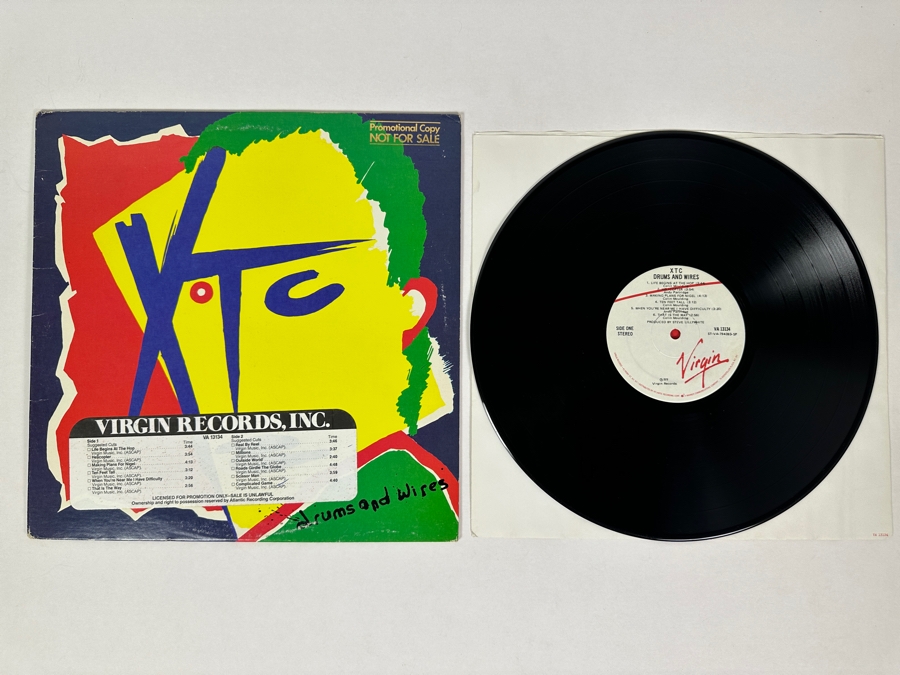XTC - Drums And Wires VA 13134 Virgin Records Vinyl Record 1979 Promo Copy [Photo 1]