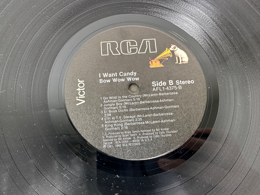 Bow Wow Wow - I Want Candy AFL1-4375-A RCA Records Vinyl Record 1982 [Photo 7]