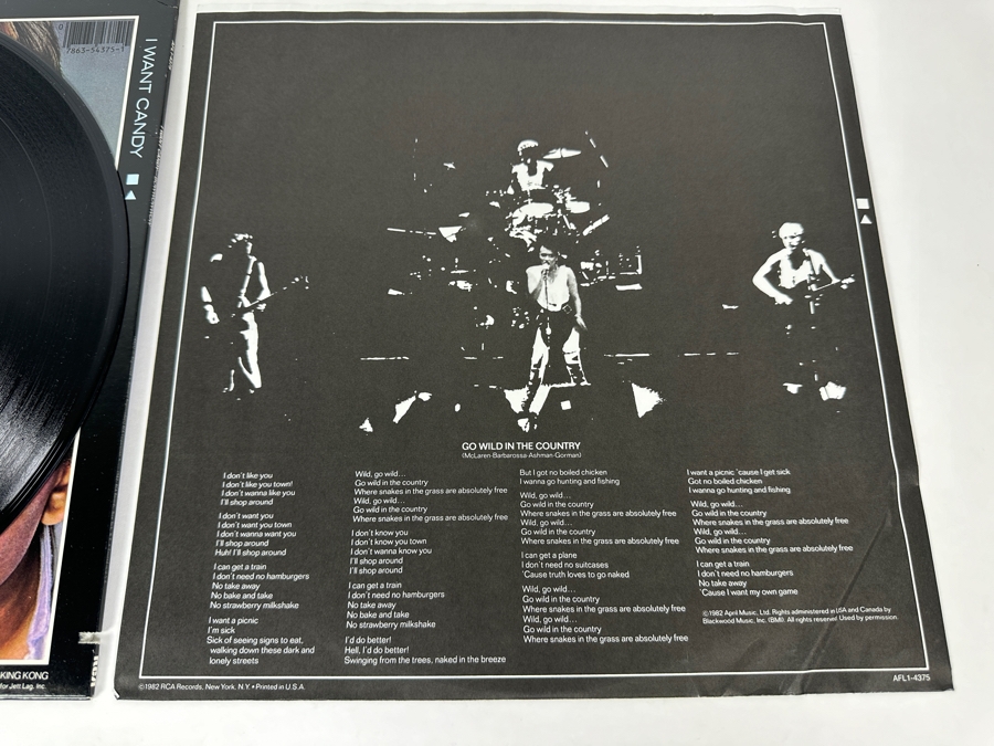 Bow Wow Wow - I Want Candy AFL1-4375-A RCA Records Vinyl Record 1982 [Photo 9]