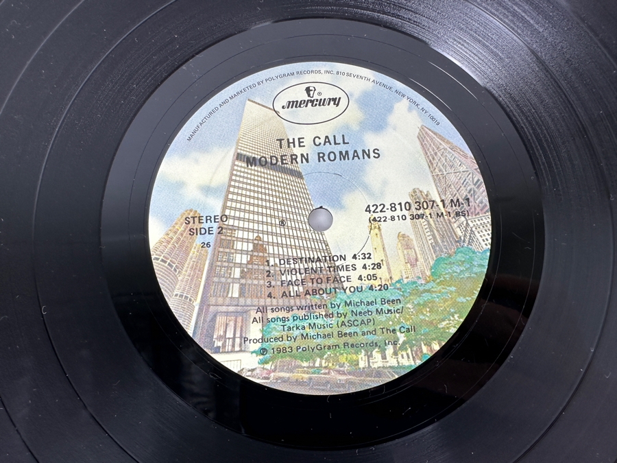 The Call - Modern Romans 422-810 307-1 M-1 Mercury Records Vinyl Record 1983 Promo Copy [Photo 9]