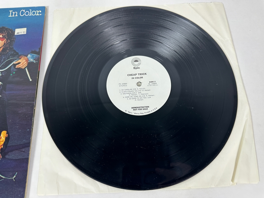 Cheap Trick - In Color AL 34884 Epic Records Vinyl Record 1977 Promo Copy [Photo 10]