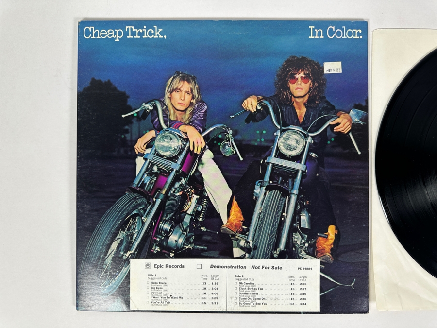 Cheap Trick - In Color AL 34884 Epic Records Vinyl Record 1977 Promo Copy [Photo 3]