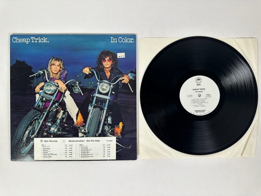 Cheap Trick - In Color AL 34884 Epic Records Vinyl Record 1977 Promo Copy [Photo 1]