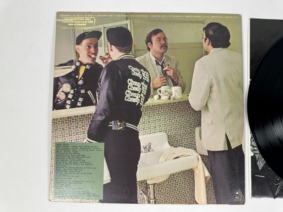 Cheap Trick - Heaven Tonight AL 35312 Epic Records Vinyl Record 1978 Promo Copy [Photo 4]
