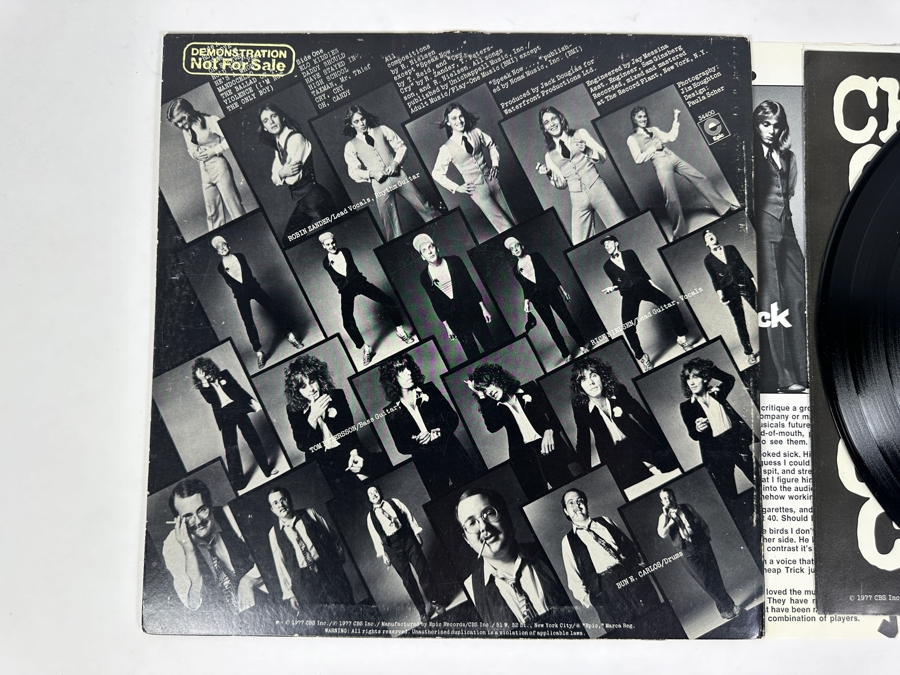 Cheap Trick - Cheap Trick AL 34400 Epic Records Vinyl Record 1977 Promo Copy [Photo 5]