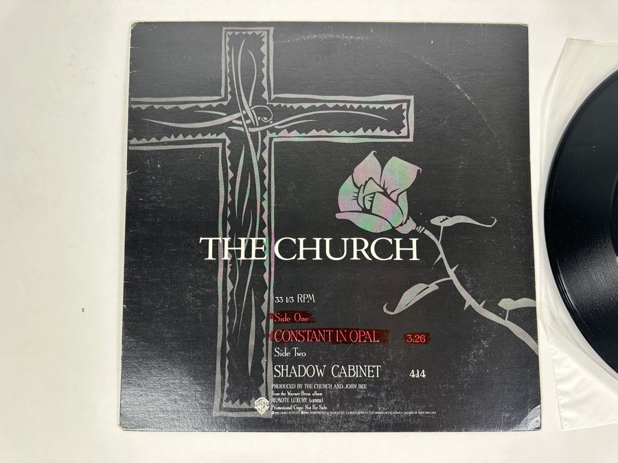 The Church - Constant In Opal / Shadow Cabinet PRO-A-2197 Warner Bros Records Vinyl Record 1984 Promo Copy [Photo 2]