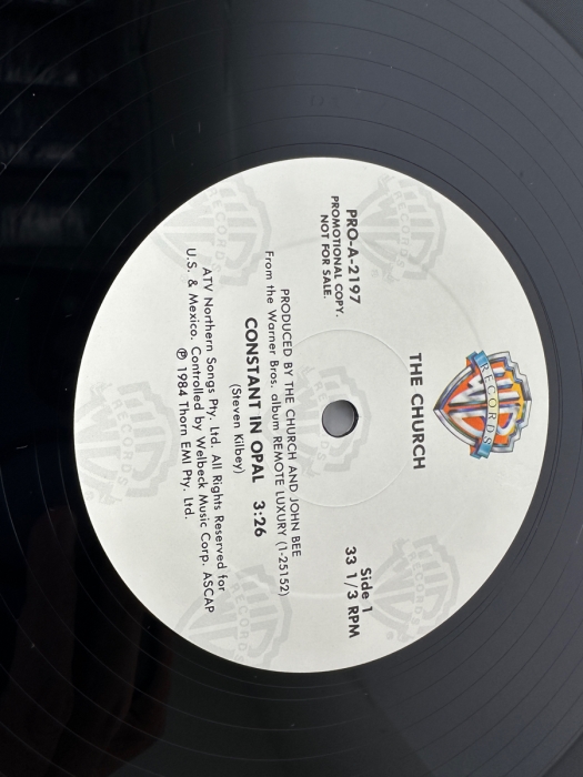 The Church - Constant In Opal / Shadow Cabinet PRO-A-2197 Warner Bros Records Vinyl Record 1984 Promo Copy [Photo 6]