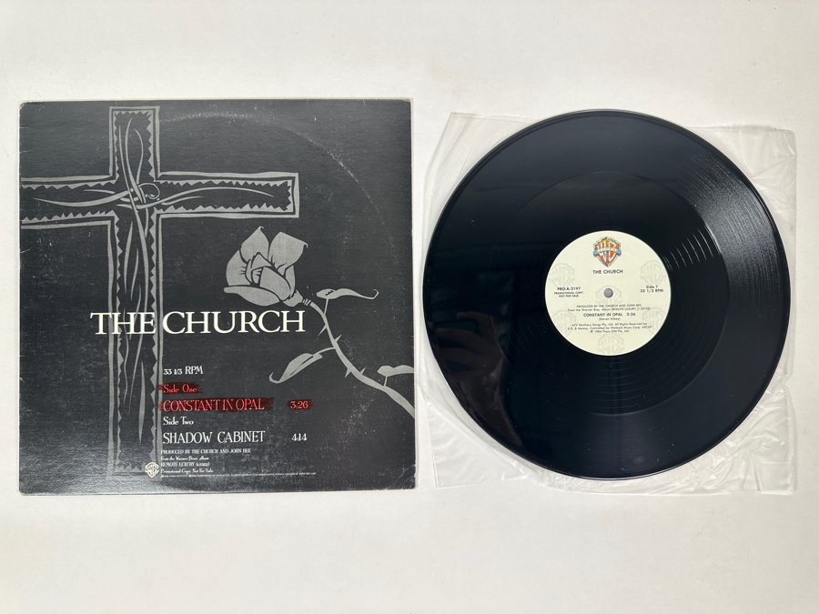 The Church - Constant In Opal / Shadow Cabinet PRO-A-2197 Warner Bros Records Vinyl Record 1984 Promo Copy [Photo 1]