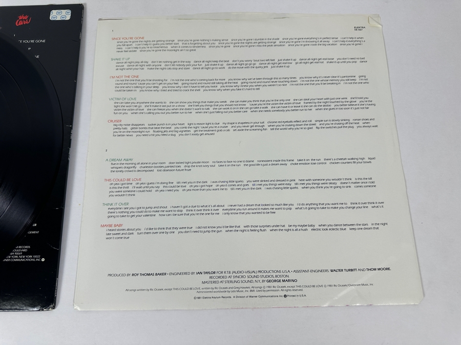 The Cars - Shake It Up 5E-567-A Elektra Records Vinyl Record 1981 [Photo 9]