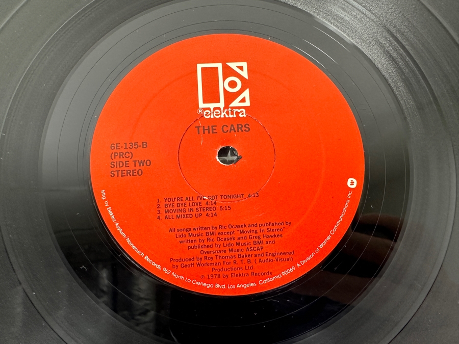 The Cars - The Cars 6E-135-A Elektra Records Vinyl Record 1978 [Photo 7]