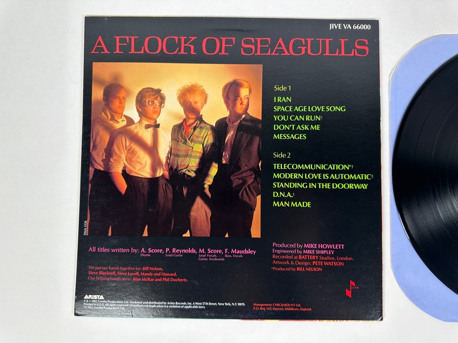 A Flock Of Seagulls - A Flock Of Seagulls VA 66000 Arista Records Vinyl Record 1981 [Photo 3]