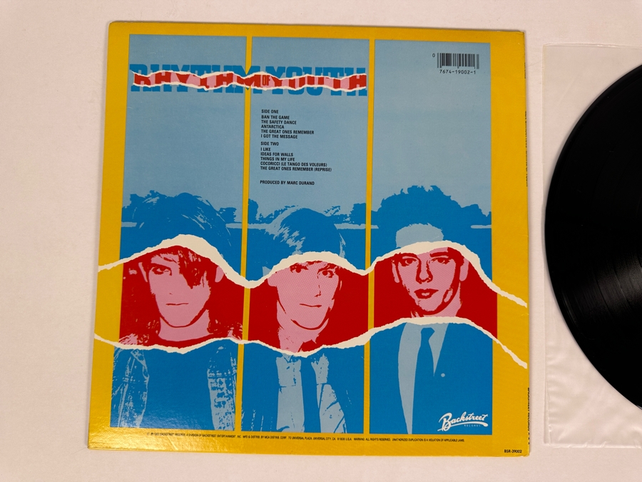 Men Without Hats - Rhythm Of Youth BSR-39002 Backstreet MCA Records Vinyl Record 1983 Promo Copy [Photo 4]