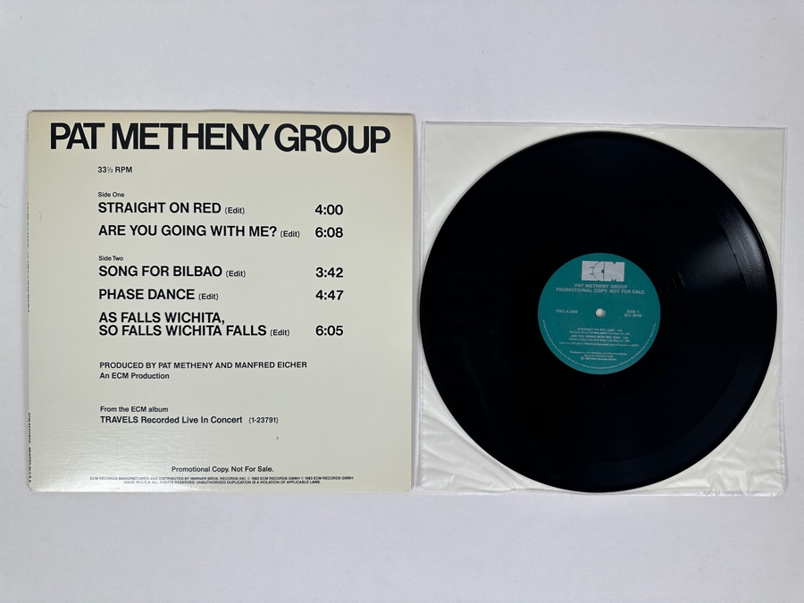 Pat Metheny Group - Travels Pro-A-2059 ECM Records Vinyl Record Promo Copy [Photo 1]