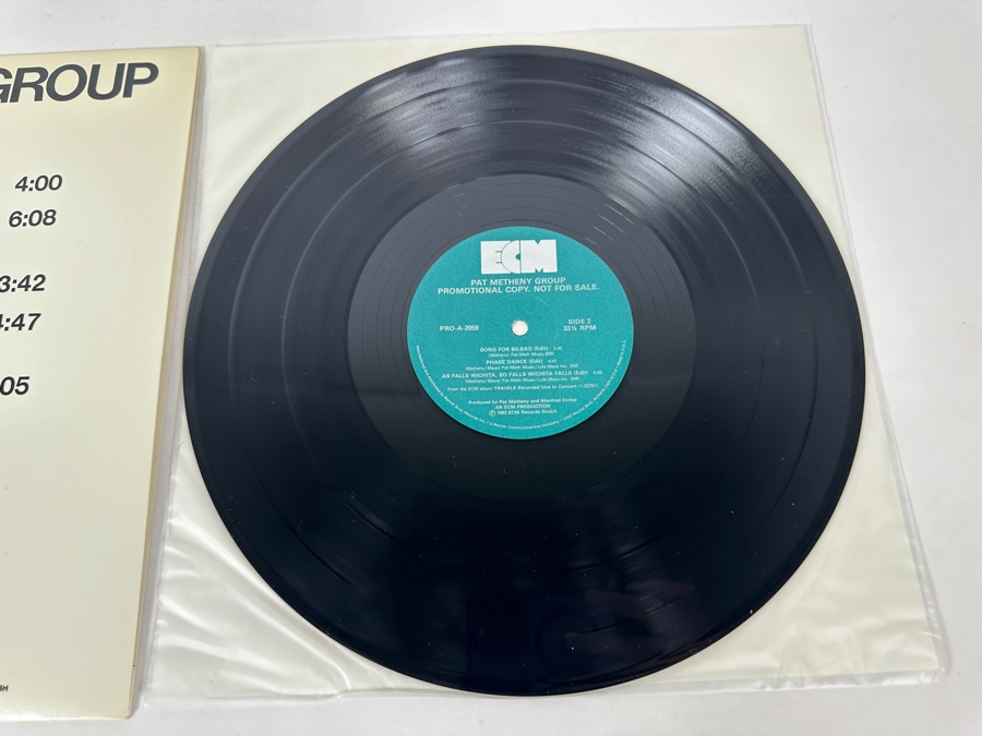 Pat Metheny Group - Travels Pro-A-2059 ECM Records Vinyl Record Promo Copy [Photo 6]