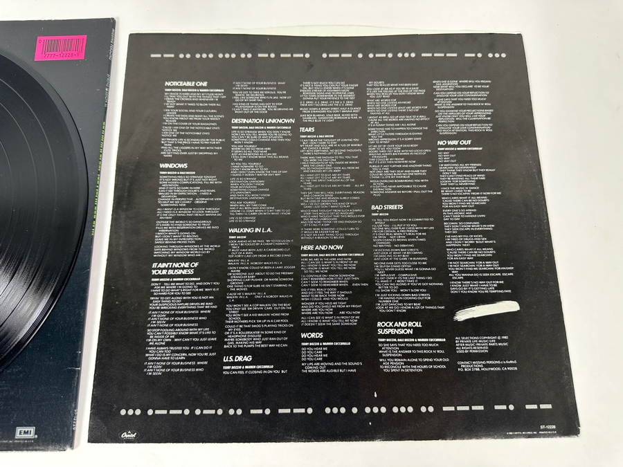 Missing Persons - Spring Session M ST-12228 Capital Records Vinyl Record 1982 [Photo 9]