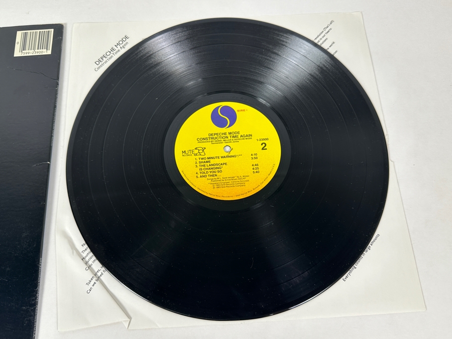 Depeche Mode - Construction Time Again 1-23900 Sire Records Vinyl Record 1983 Promo Copy [Photo 9]