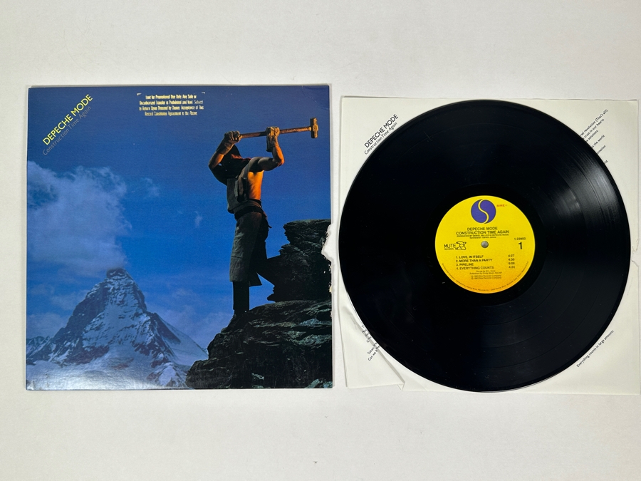 Depeche Mode - Construction Time Again 1-23900 Sire Records Vinyl Record 1983 Promo Copy [Photo 1]