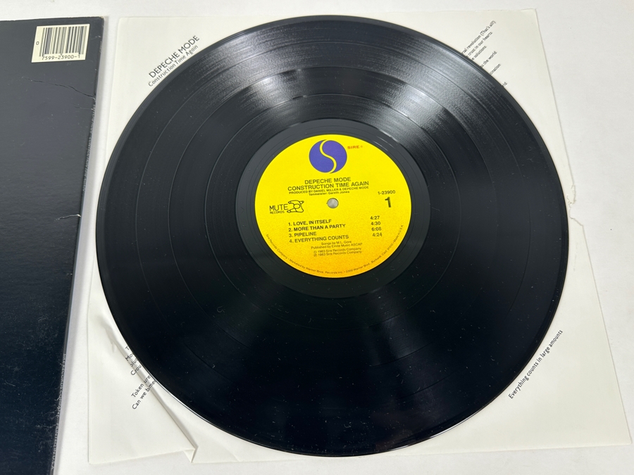 Depeche Mode - Construction Time Again 1-23900 Sire Records Vinyl Record 1983 Promo Copy [Photo 7]