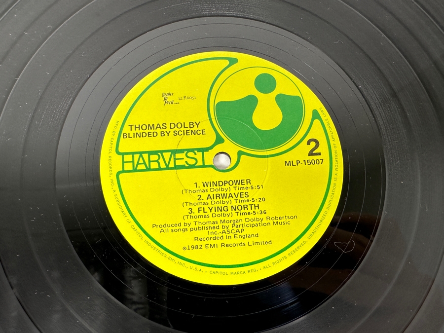 Thomas Dolby - Blinded By Science MLP-15007 Harvest Records Mini-Album Vinyl Record 1982 [Photo 7]