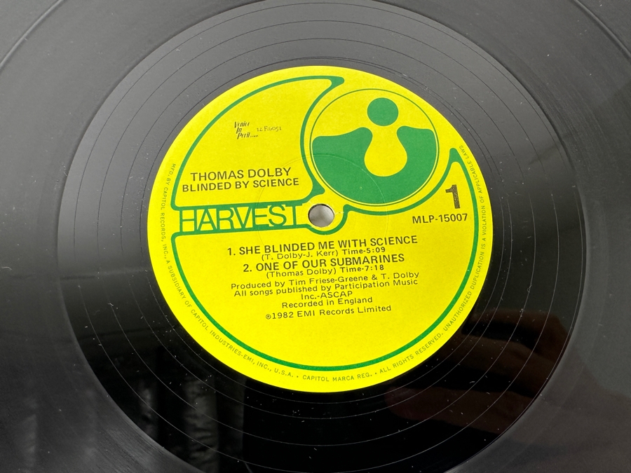 Thomas Dolby - Blinded By Science MLP-15007 Harvest Records Mini-Album Vinyl Record 1982 [Photo 5]