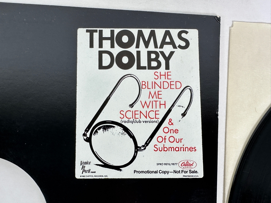 Thomas Dolby - She Blinded Me With Science SPRO-9877 Harvest Records Vinyl Record 1982 Promo Copy [Photo 3]