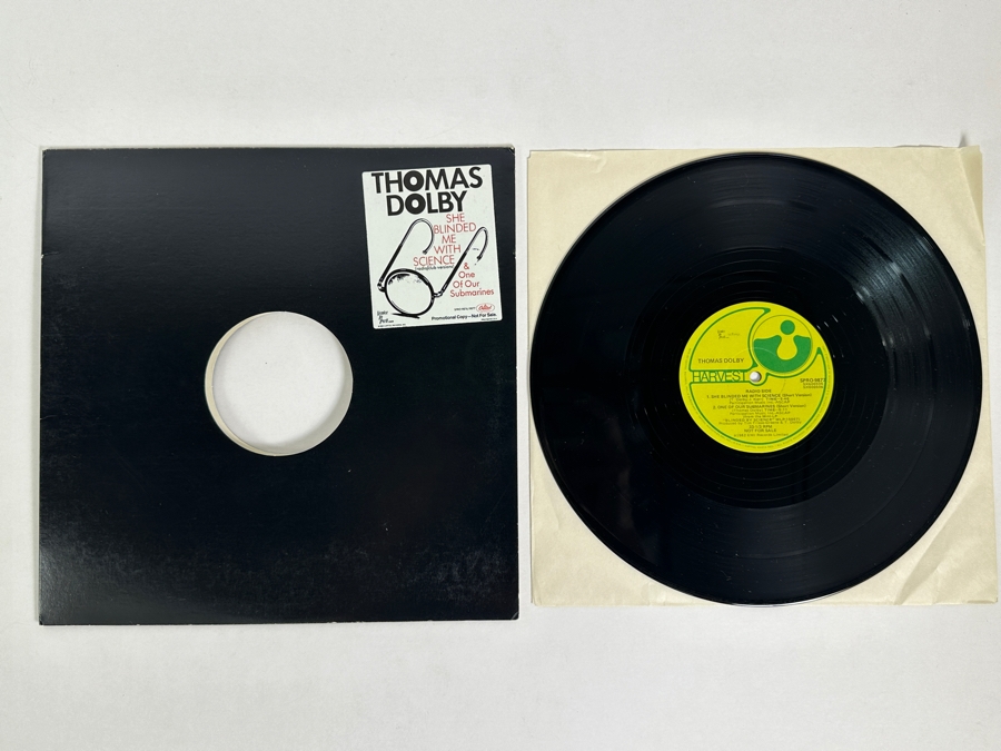 Thomas Dolby - She Blinded Me With Science SPRO-9877 Harvest Records Vinyl Record 1982 Promo Copy [Photo 2]