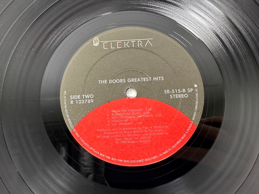 The Doors Greatest Hits 5E-515-A SP Elektra Records Vinyl Record 1980 [Photo 7]