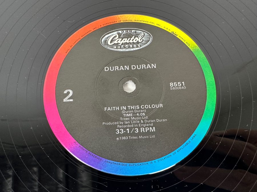 Duran Duran - Is There Something I Should Know 8551 Capital Records Vinyl Record 1983 Promo Copy [Photo 7]