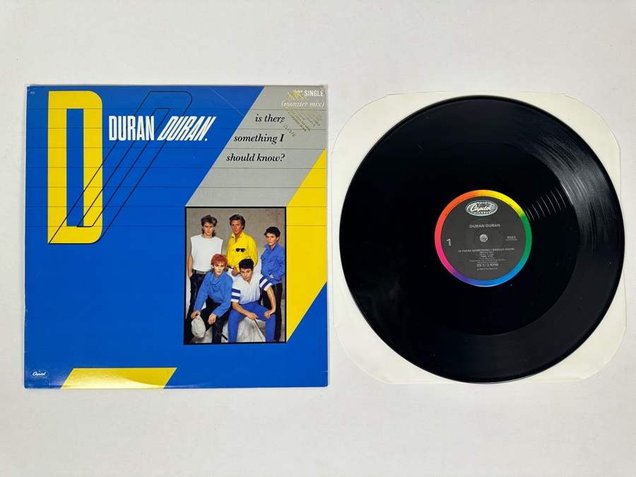 Duran Duran - Is There Something I Should Know 8551 Capital Records Vinyl Record 1983 Promo Copy
