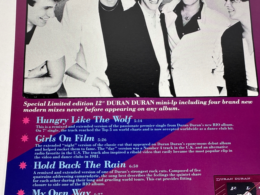 Duran Duran - Carnival DLP-15006 Harvest Records Mini-Album Vinyl Record 1982 [Photo 4]