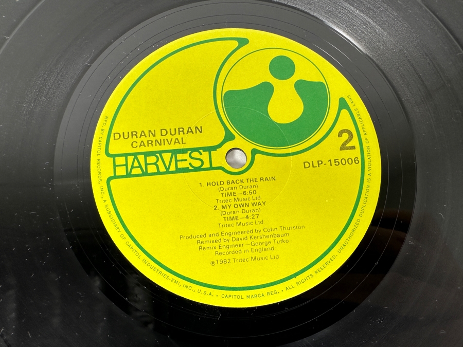 Duran Duran - Carnival DLP-15006 Harvest Records Mini-Album Vinyl Record 1982 [Photo 8]