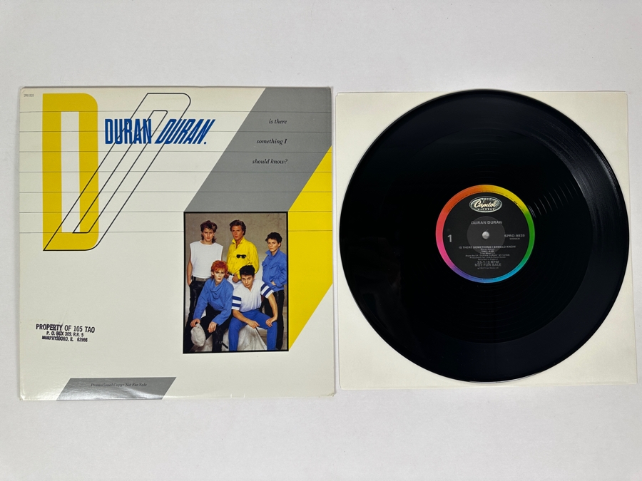 Duran Duran - Is There Something I Should Know SPRO-9939 Capital Records Vinyl Record 1983 Promo Copy