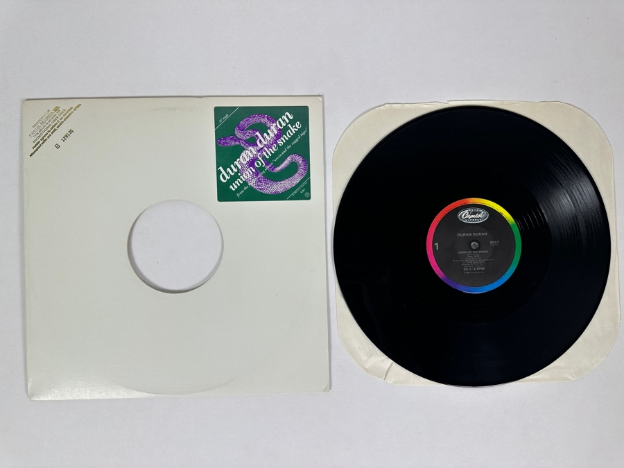 Duran Duran - Union Of The Snake 8567 Capital Records Vinyl Record 1983 Promo Copy