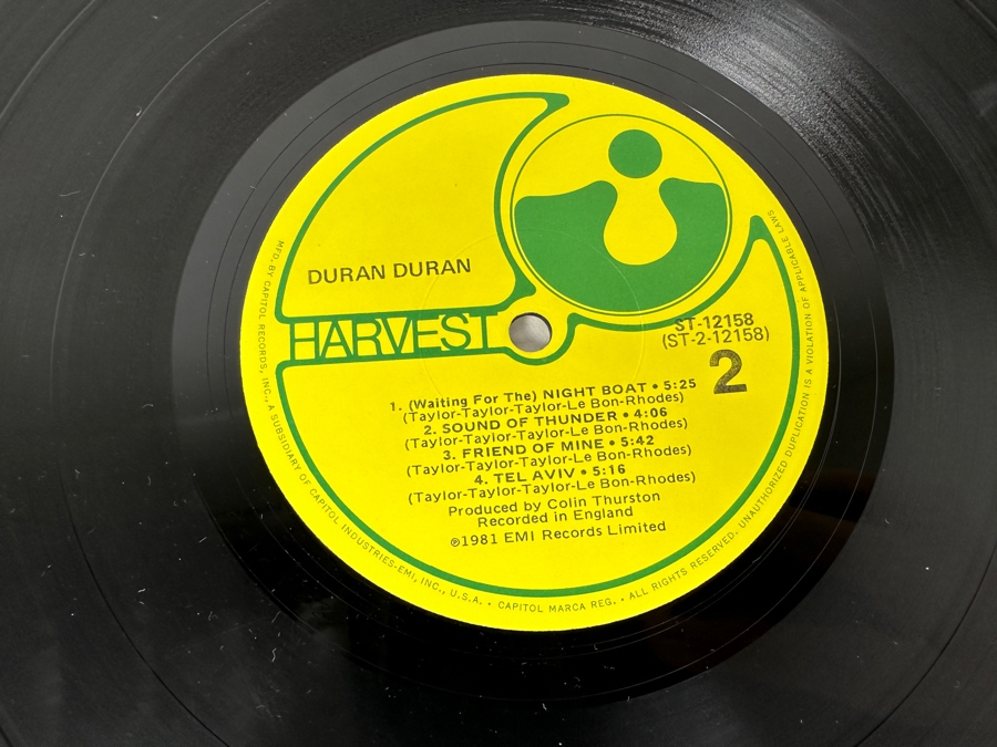 Duran Duran - Duran Duran ST-12158 Harvest Records Vinyl Record 1981 [Photo 8]