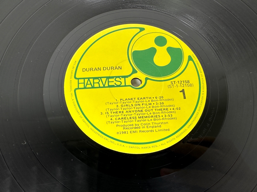 Duran Duran - Duran Duran ST-12158 Harvest Records Vinyl Record 1981 [Photo 6]