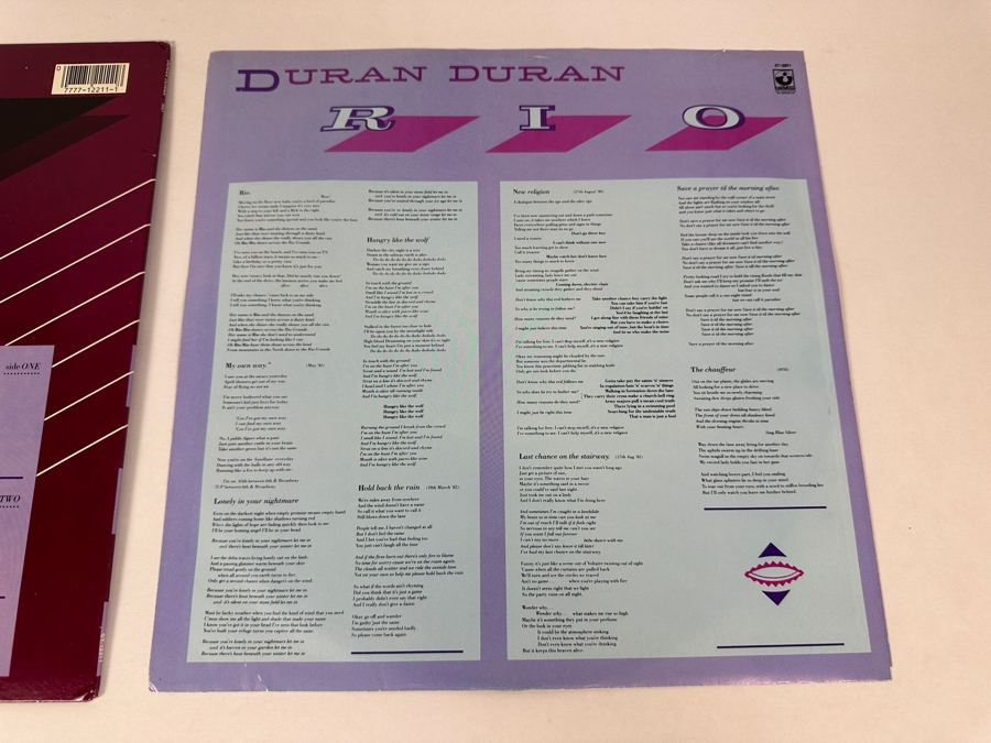 Duran Duran - RIO ST-12211 Harvest Records Vinyl Record 1982 [Photo 9]