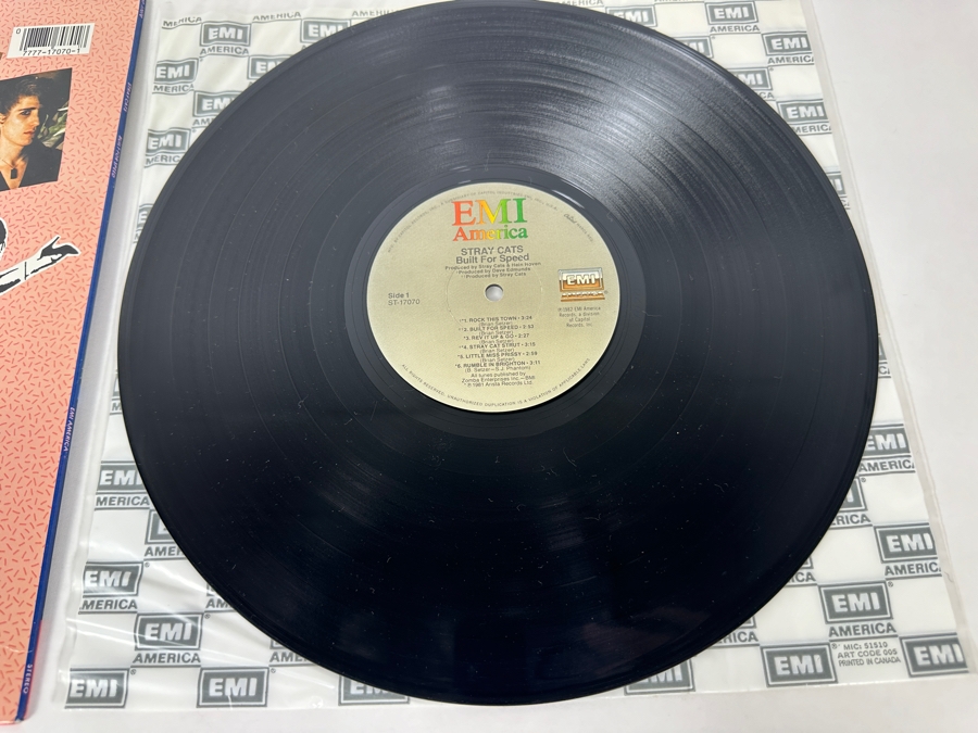 Stray Cats - Built For Speed ST-17070 EMI Records Vinyl Record 1982 [Photo 5]