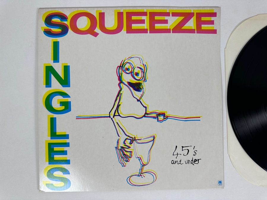 Squeeze - Singles-45's And Under SP-4922 A&M Records Vinyl Record 1982 [Photo 2]